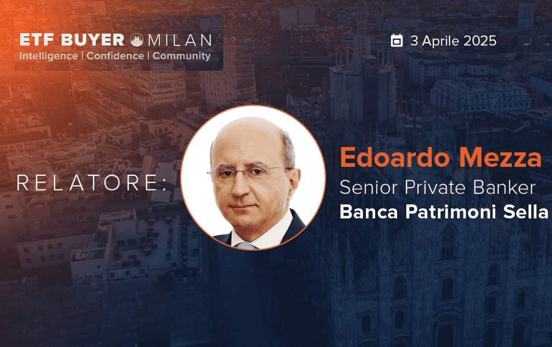 Edoardo Mezza relatore all’ETF Buyers Club Milano 2025
